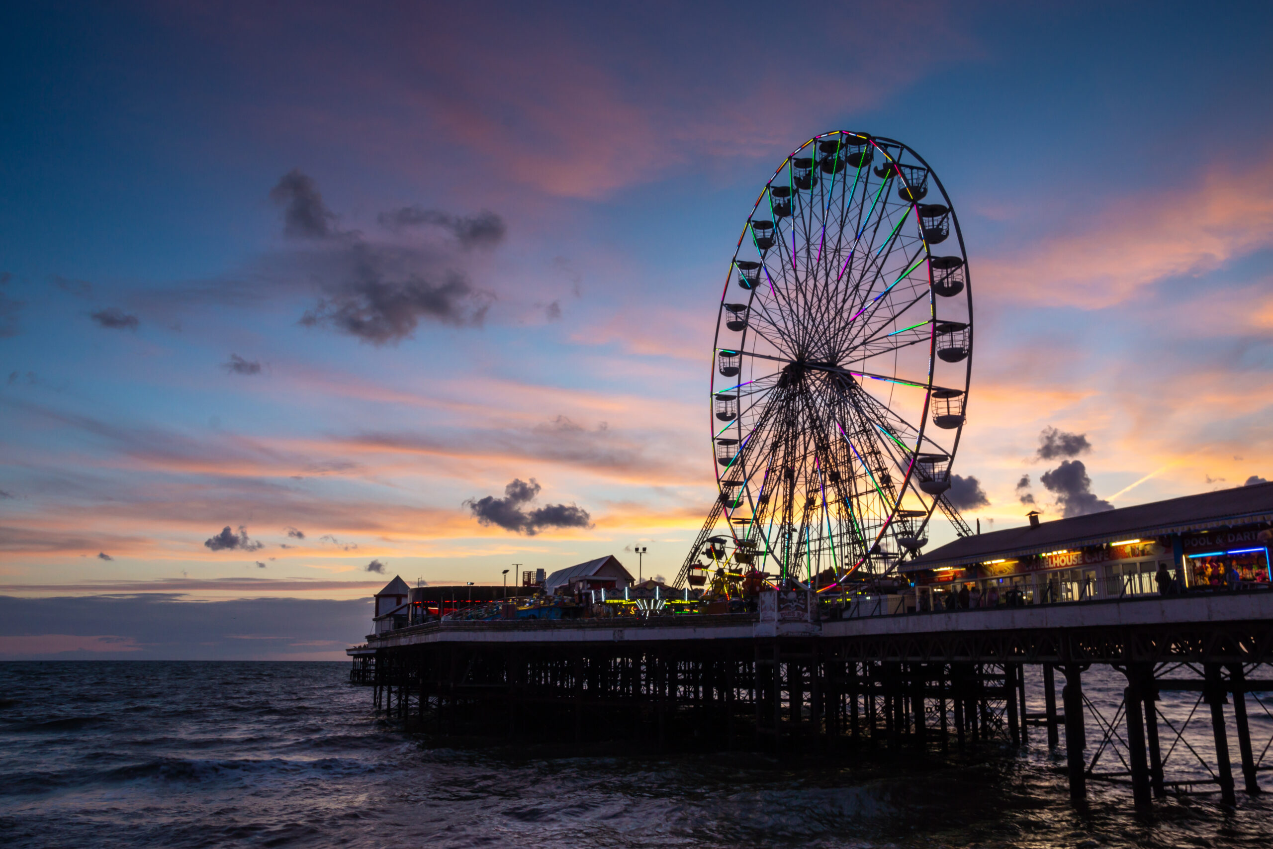 Image of the funfair pier in Blackpool where we provide Pat Testing