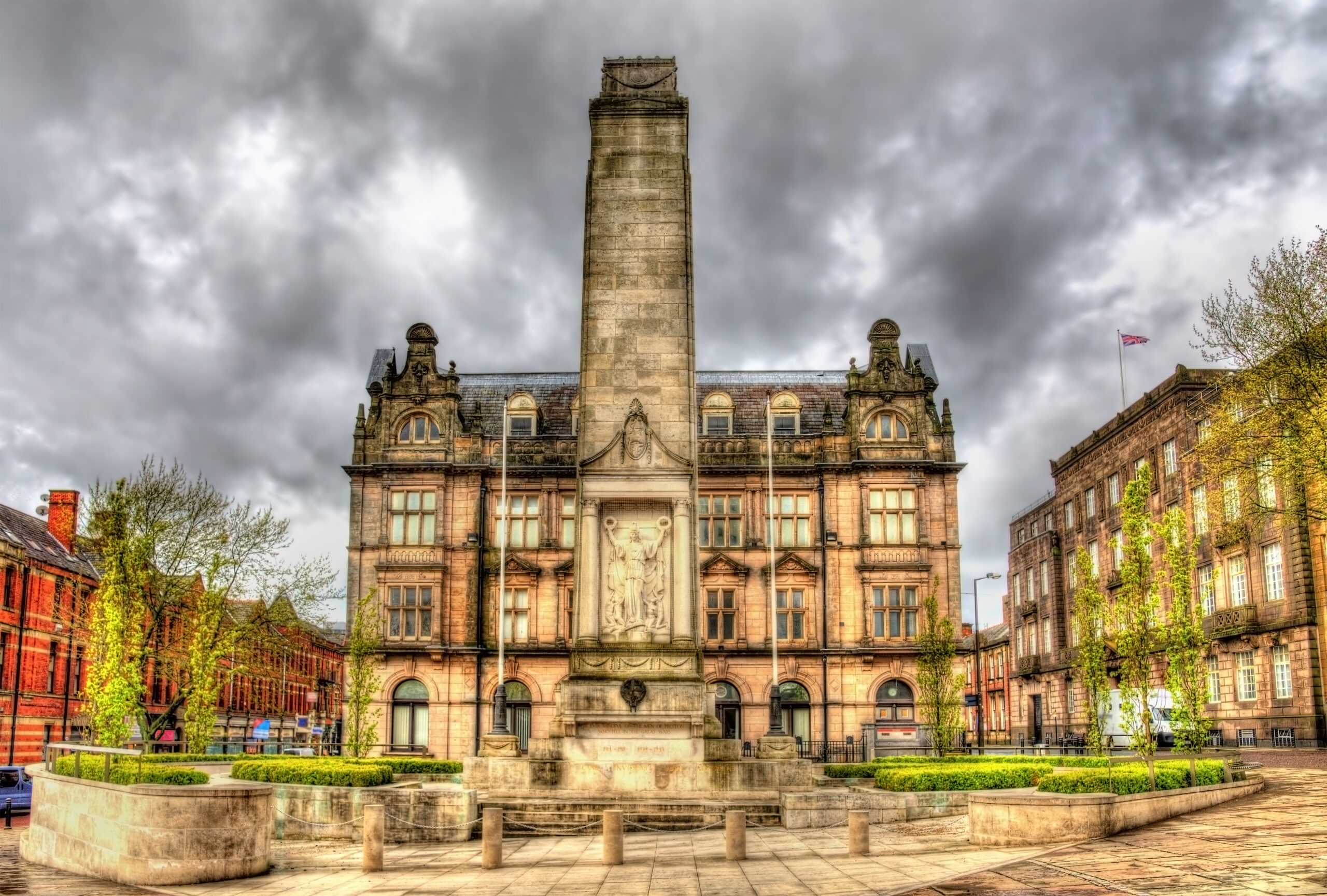 Image of a historical monument in Preston where we do Pat Testing