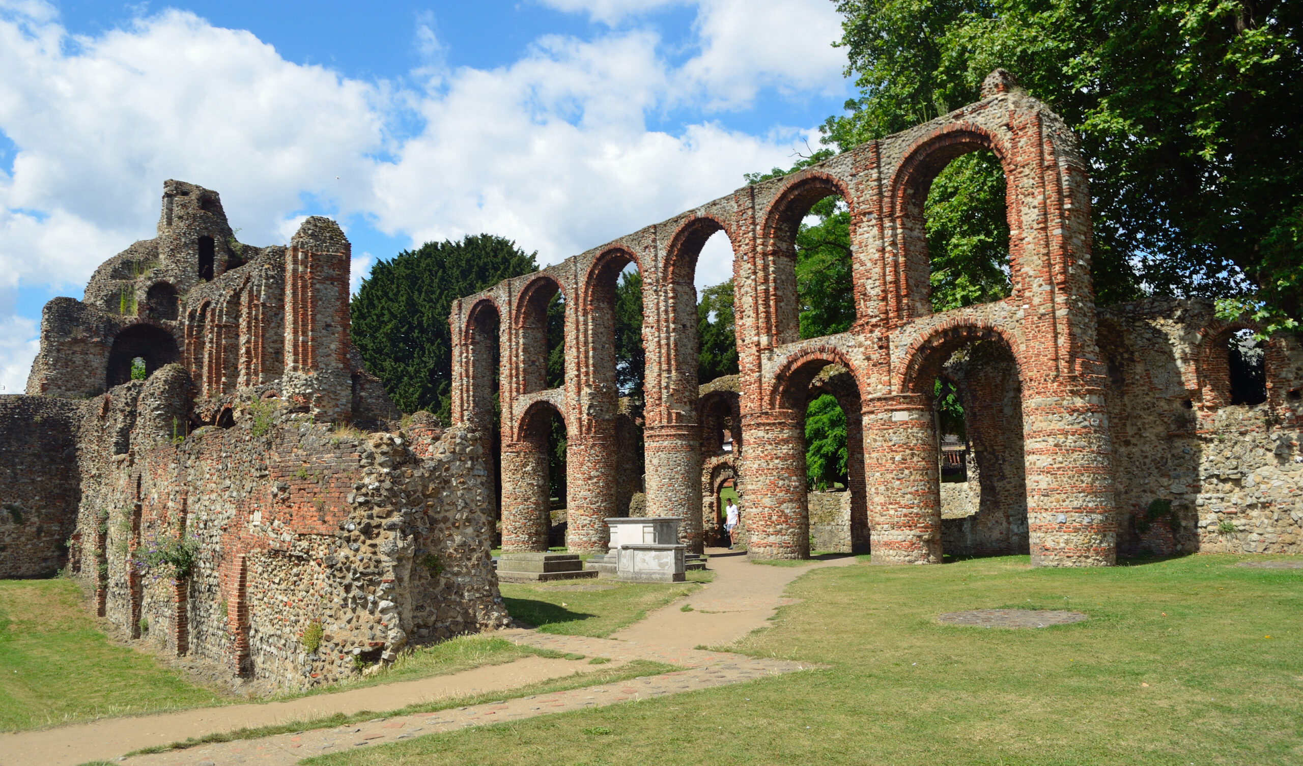 The remains of St. Botolph's Priory a Medieval Augustinian reli