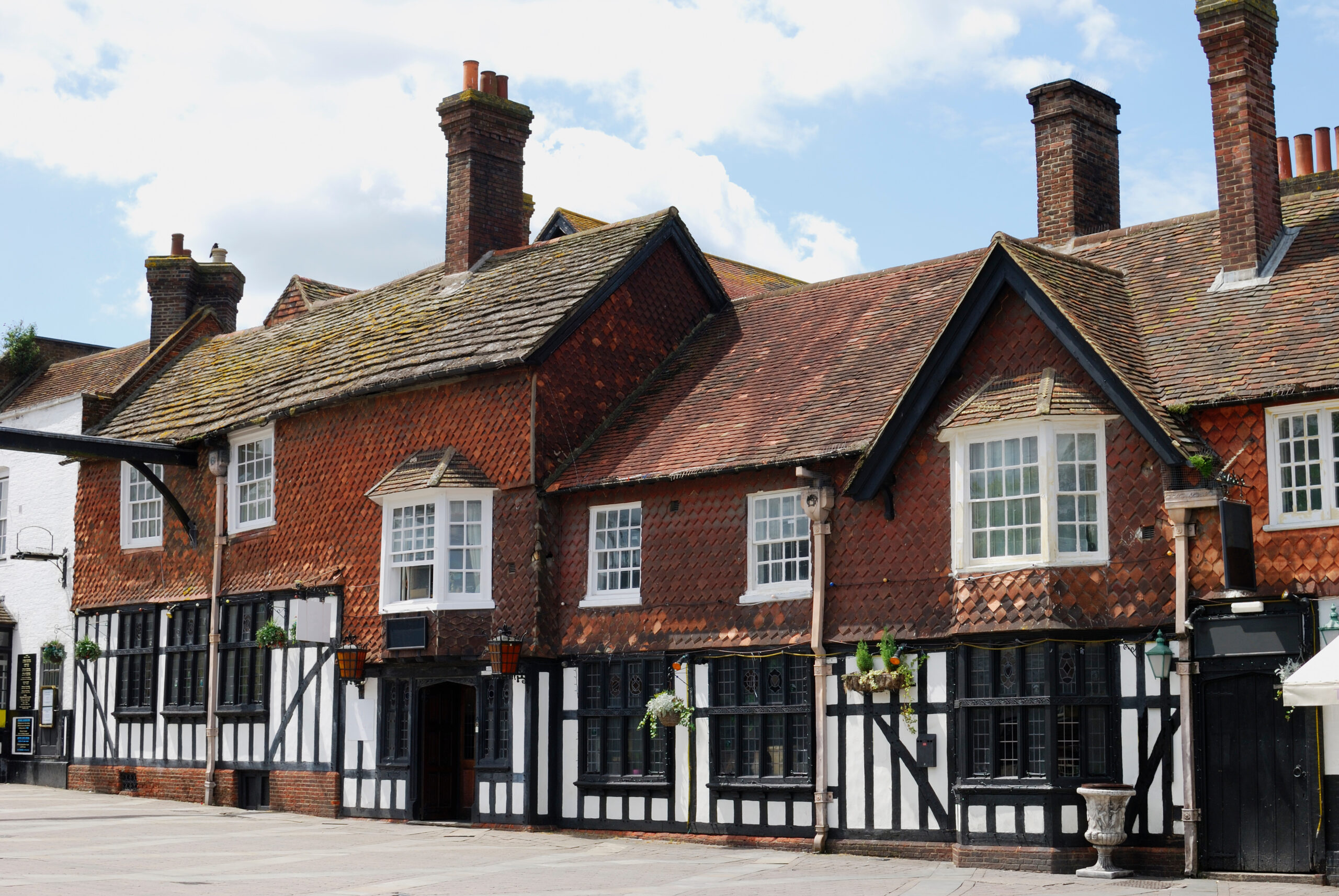 Old coaching Inn and hotel in original part of Crawley. West Sussex. England